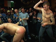Gang fucked on the pool table in public
